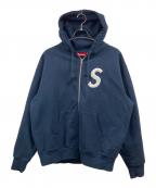 SUPREMEシュプリーム）の古着「S Logo Zip Hooded Sweatshirt」｜ネイビー