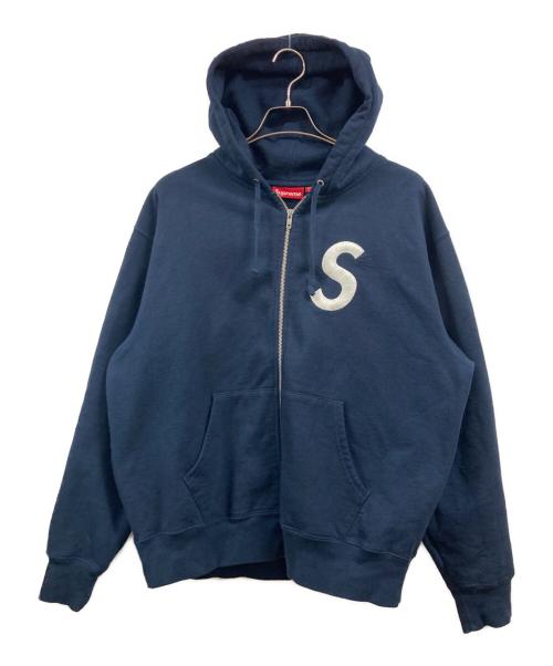 SUPREME（シュプリーム）SUPREME (シュプリーム) S Logo Zip Hooded Sweatshirt ネイビー サイズ:Mの古着・服飾アイテム