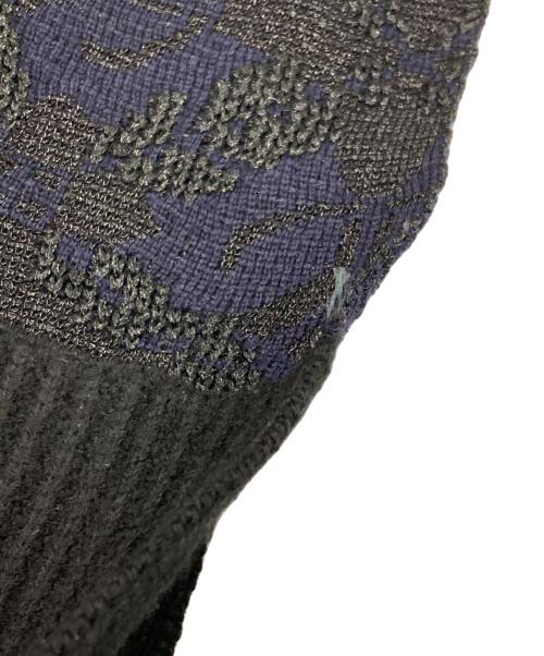 DRIES VAN NOTEN（ドリスヴァンノッテン）DRIES VAN NOTEN (ドリスヴァンノッテン) ニットマフラー ブラックの古着・服飾アイテム