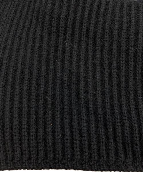 DRIES VAN NOTEN（ドリスヴァンノッテン）DRIES VAN NOTEN (ドリスヴァンノッテン) ニットマフラー ブラックの古着・服飾アイテム