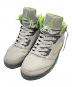 NIKEナイキ）の古着「Air Jordan 5 "Green Bean"」｜グレー×グリーン