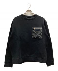 中古・古着通販】PRADA (プラダ) ロゴジャガードスウェット ブラック