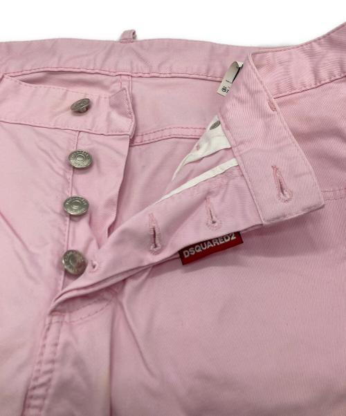DSQUARED2（ディースクエアード）DSQUARED2 (ディースクエアード) SKNNY JEAN ストレッチ スリム テーパードー ジーンズ ピンク サイズ:50の古着・服飾アイテム