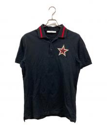 GIVENCHY（ジバンシィ）の古着「スターポロシャツ」｜ブラック