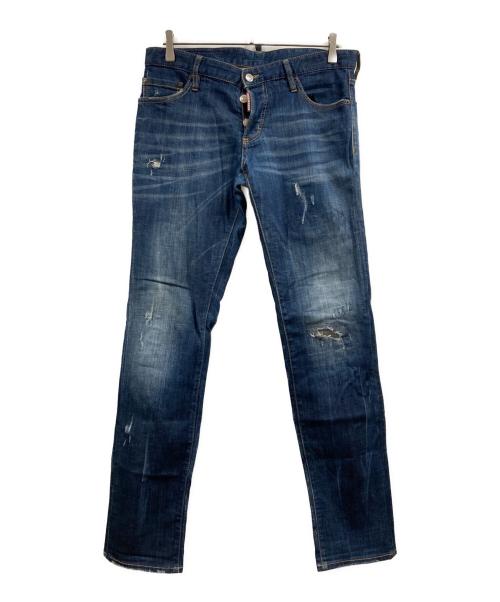 DSQUARED2（ディースクエアード）DSQUARED2 (ディースクエアード) スキニーデニムパンツ インディゴ サイズ:48の古着・服飾アイテム