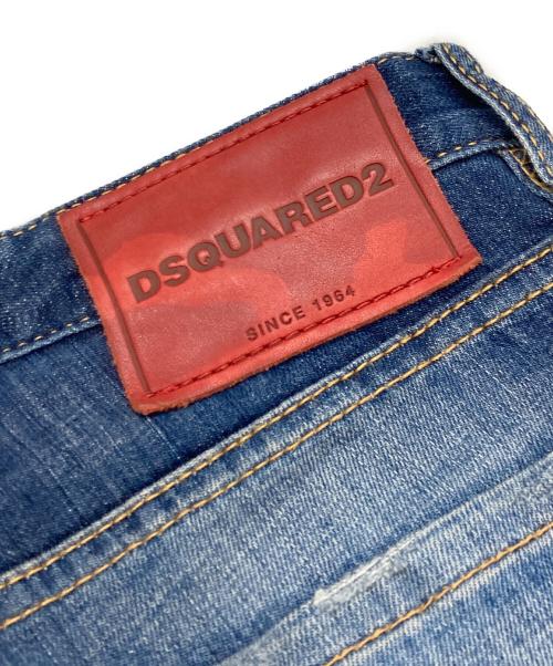 DSQUARED2（ディースクエアード）DSQUARED2 (ディースクエアード) スキニーデニムパンツ インディゴ サイズ:48の古着・服飾アイテム