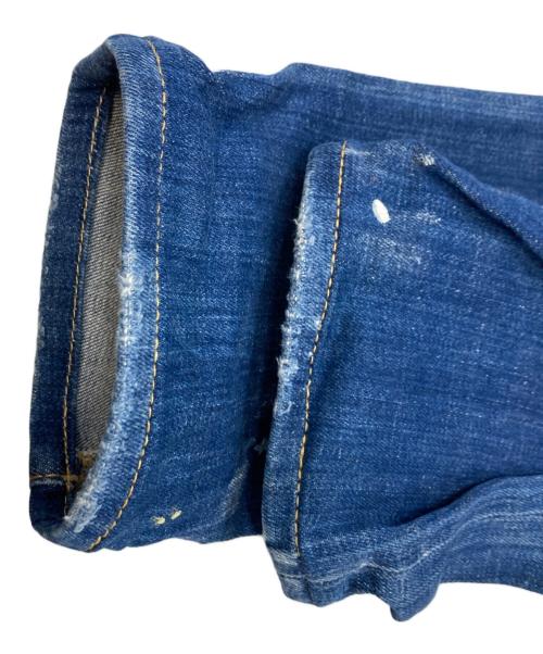 DSQUARED2（ディースクエアード）DSQUARED2 (ディースクエアード) ダメージ加工スキニーデニムパンツ インディゴ サイズ:48の古着・服飾アイテム