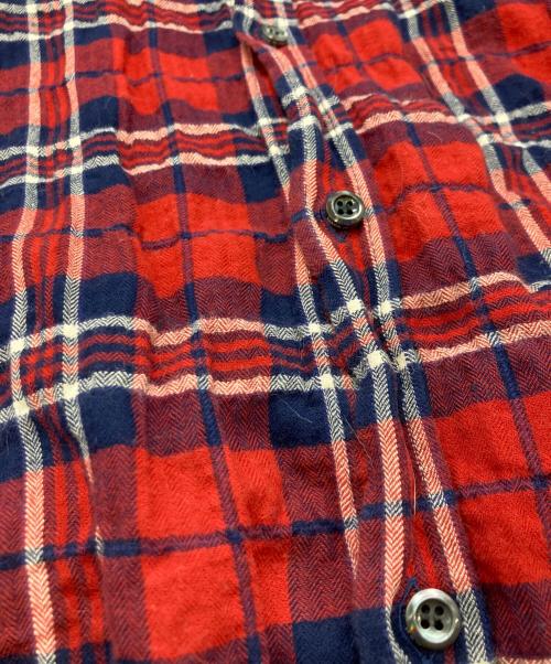 DSQUARED2（ディースクエアード）DSQUARED2 (ディースクエアード) チェックシャツ レッド サイズ:44の古着・服飾アイテム