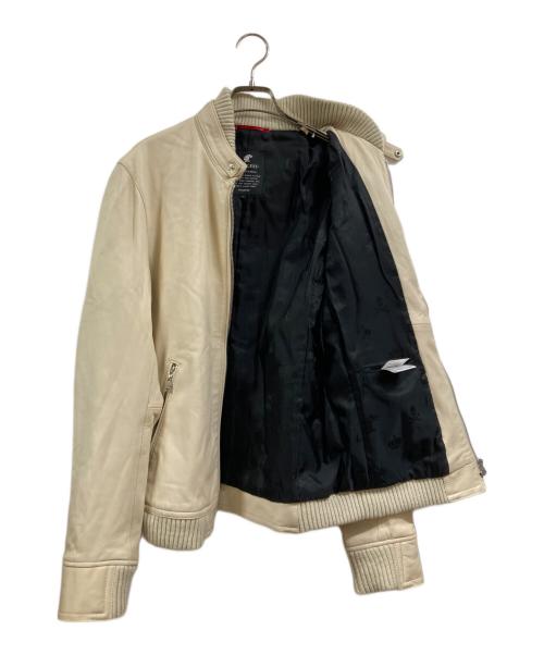LOVELESS（ラブレス）LOVELESS (ラブレス) ラムレザージャケット アイボリー サイズ:3の古着・服飾アイテム