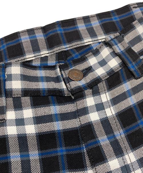 LEVI'S（リーバイス）LEVI'S (リーバイス) チェックパンツ ホワイト×ブラック×ネイビー サイズ:不明の古着・服飾アイテム