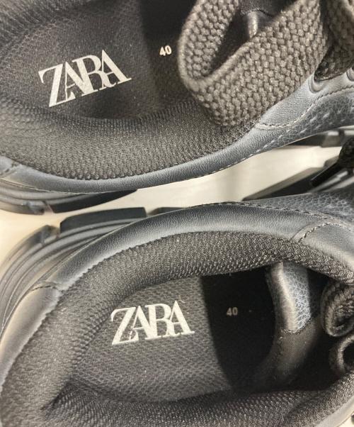 ZARA（ザラ）ZARA (ザラ) チャンキースニーカー ネイビー サイズ:40の古着・服飾アイテム