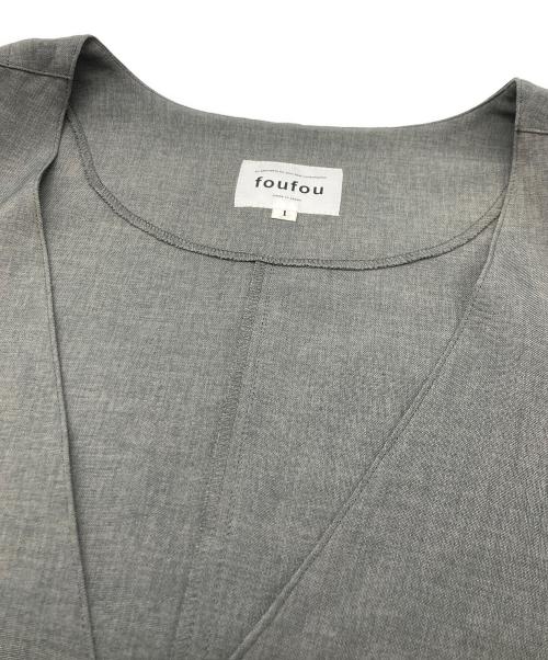 foufou（フーフー）foufou (フーフー) ノースリーブワンピース グレー サイズ:1の古着・服飾アイテム