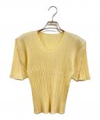 PLEATS PLEASEプリーツプリーズ）の古着「プリーツブラウス」｜ベージュ