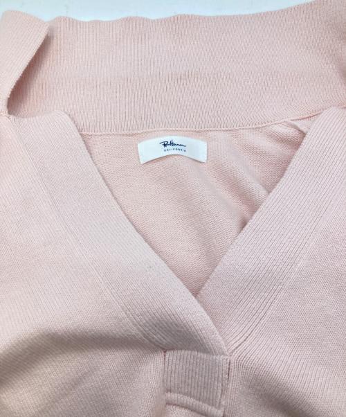 Ron Herman（ロンハーマン）Ron Herman (ロンハーマン) ポロカラーニットプルオーバー ピンク サイズ:XSの古着・服飾アイテム
