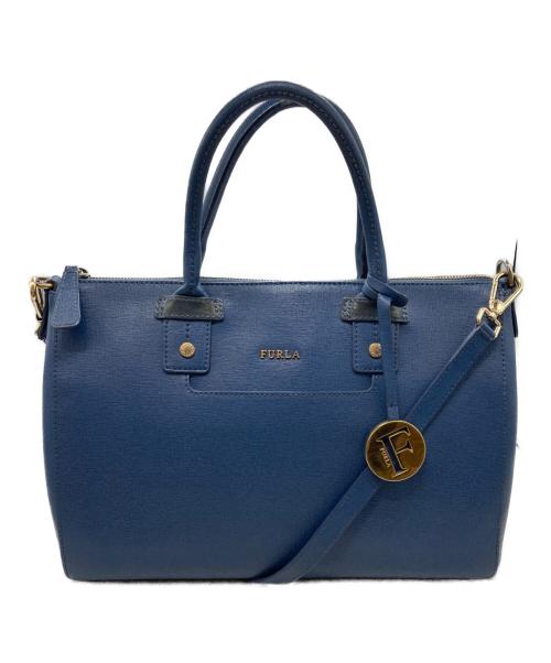 FURLA（フルラ）FURLA (フルラ) 2WAYバッグ ネイビーの古着・服飾アイテム
