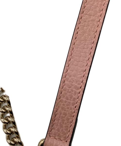 GUCCI（グッチ）GUCCI (グッチ) インターロッキングG チェーンショルダーバッグ ベージュの古着・服飾アイテム