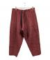 YANTOR（ヤントル）の古着「Linen Wool Himo Pants」｜レッド