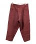 YANTOR (ヤントル) Linen Wool Himo Pants レッド サイズ:Ｍ：9000円