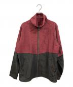 YANTORヤントル）の古着「Linenwool Track Jacket」｜レッド×ブラック