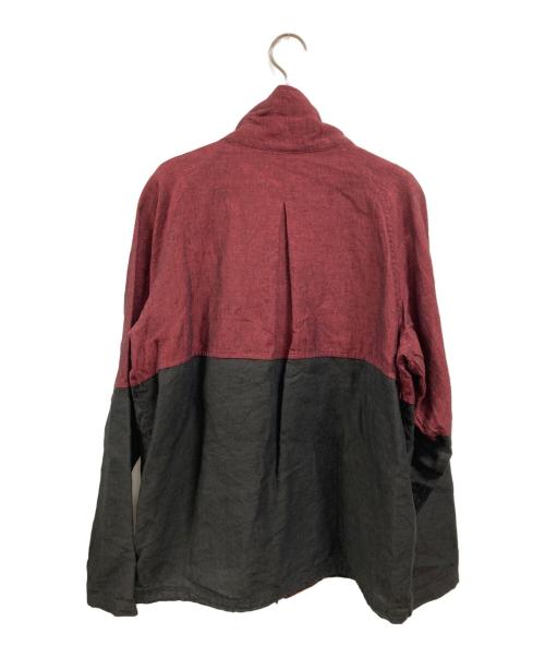 YANTOR（ヤントル）YANTOR (ヤントル) Linenwool Track Jacket レッド×ブラック サイズ:Ｍの古着・服飾アイテム