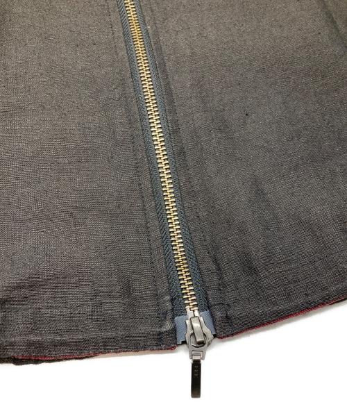 YANTOR（ヤントル）YANTOR (ヤントル) Linenwool Track Jacket レッド×ブラック サイズ:Ｍの古着・服飾アイテム