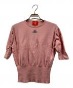 Vivienne Westwood RED LABELヴィヴィアンウエストウッドレッドレーベル）の古着「半袖ニット」｜ピンク