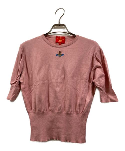 Vivienne Westwood RED LABEL（ヴィヴィアンウエストウッドレッドレーベル）Vivienne Westwood RED LABEL (ヴィヴィアンウエストウッドレッドレーベル) 半袖ニット ピンク サイズ:Mの古着・服飾アイテム