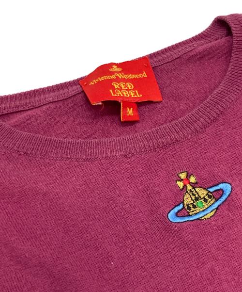 Vivienne Westwood RED LABEL（ヴィヴィアンウエストウッドレッドレーベル）Vivienne Westwood RED LABEL (ヴィヴィアンウエストウッドレッドレーベル) 半袖ニット パープル サイズ:Mの古着・服飾アイテム