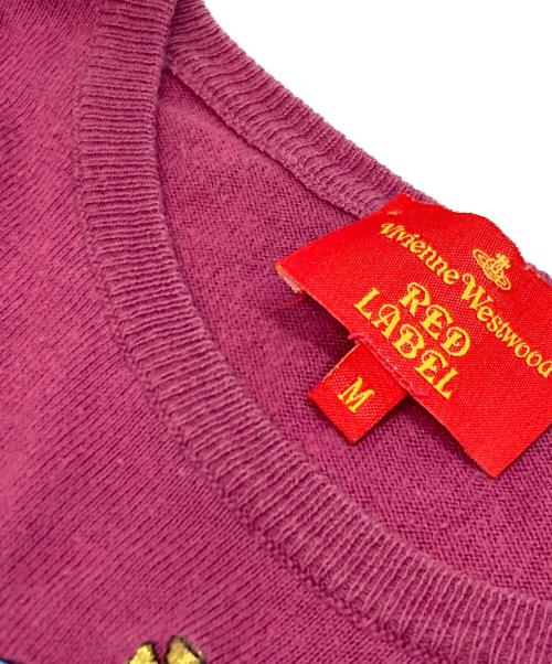 Vivienne Westwood RED LABEL（ヴィヴィアンウエストウッドレッドレーベル）Vivienne Westwood RED LABEL (ヴィヴィアンウエストウッドレッドレーベル) 半袖ニット パープル サイズ:Mの古着・服飾アイテム