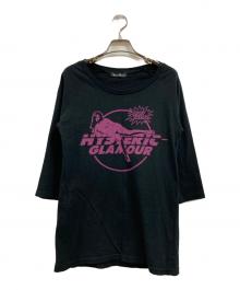 Hysteric Glamour（ヒステリックグラマー）の古着「7分袖カットソー」｜ブラック