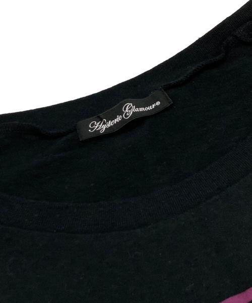 Hysteric Glamour（ヒステリックグラマー）Hysteric Glamour (ヒステリックグラマー) 7分袖カットソー ブラック サイズ:Freeの古着・服飾アイテム