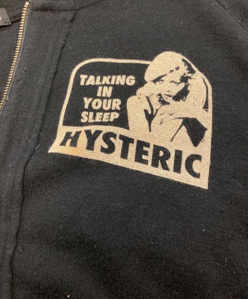 Hysteric Glamour（ヒステリックグラマー）Hysteric Glamour (ヒステリックグラマー) アンゴラ混ニットパーカー ブラック サイズ:FREEの古着・服飾アイテム