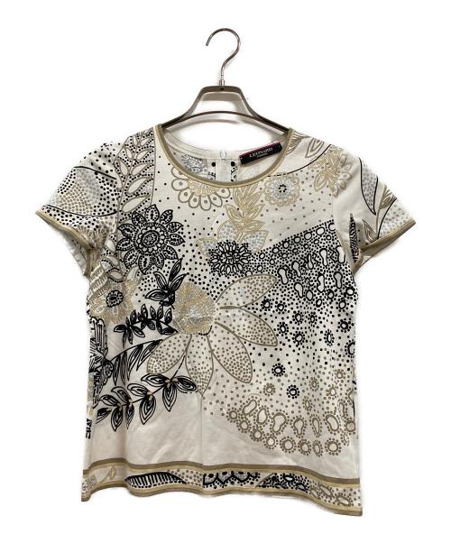 LEONARD FASHION（レオナールファッション）LEONARD FASHION (レオナールファッション) ブラウス ホワイト サイズ:40の古着・服飾アイテム