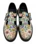 中古・古着 Dr.Martens (ドクターマーチン) 花柄ダブルストラップローファー マルチカラー サイズ:39：9000円