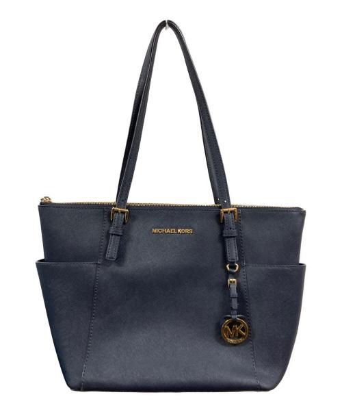 MICHAEL KORS（マイケルコース）MICHAEL KORS (マイケルコース) トートバッグ ネイビーの古着・服飾アイテム