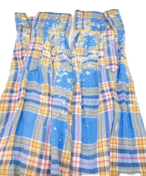 AMIRI（アミリ）AMIRI (アミリ) カットオフエッジ フランネルチェック ブルー サイズ:XSの古着・服飾アイテム