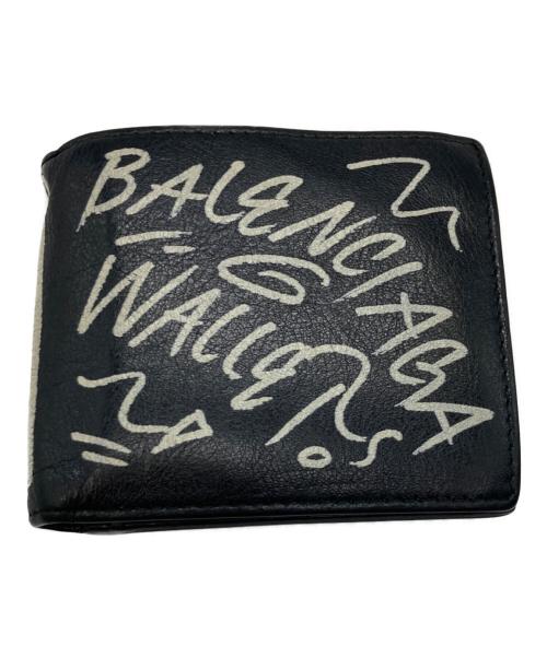 BALENCIAGA（バレンシアガ）BALENCIAGA (バレンシアガ) グラフィティ エクスプローラー スクエア コイン2つ折り財布の古着・服飾アイテム