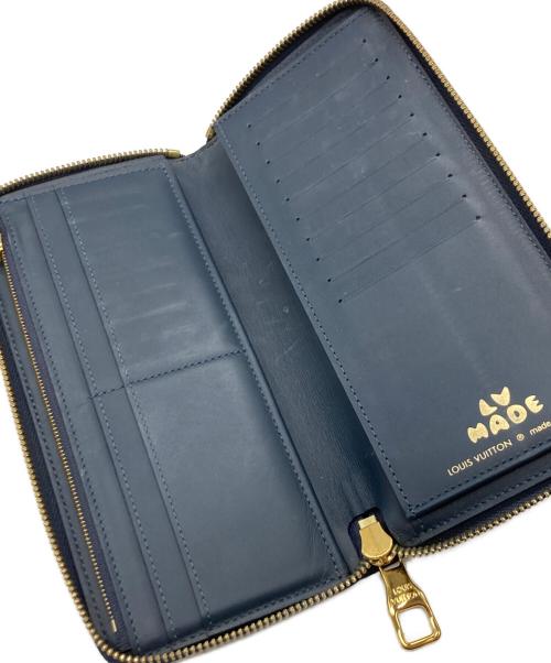 LOUIS VUITTON（ルイ ヴィトン）LOUIS VUITTON (ルイ ヴィトン) HUMAN MADE (ヒューマンメイド) Monogram Zip Wallet ネイビーの古着・服飾アイテム