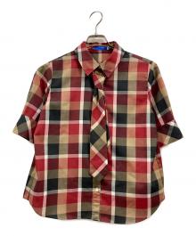 BLUE LABEL CRESTBRIDGE（ブルーレーベルクレストブリッジ）の古着「シャツブラウス」｜レッド