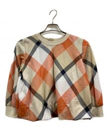 BLUE LABEL CRESTBRIDGE（ブルーレーベルクレストブリッジ）の古着「ブラウス」｜ベージュ