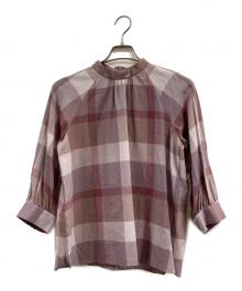 BLUE LABEL CRESTBRIDGE（ブルーレーベルクレストブリッジ）の古着「ブラウス」｜ピンク
