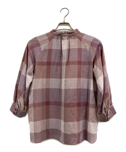 BLUE LABEL CRESTBRIDGE（ブルーレーベルクレストブリッジ）BLUE LABEL CRESTBRIDGE (ブルーレーベルクレストブリッジ) ブラウス ピンク サイズ:Ｍの古着・服飾アイテム