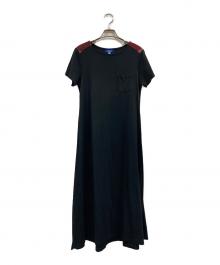 BLUE LABEL CRESTBRIDGE（ブルーレーベルクレストブリッジ）の古着「カットソーワンピース」｜ブラック