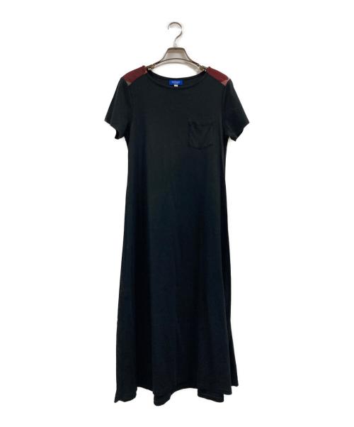 BLUE LABEL CRESTBRIDGE（ブルーレーベルクレストブリッジ）BLUE LABEL CRESTBRIDGE (ブルーレーベルクレストブリッジ) カットソーワンピース ブラック サイズ:Ｍの古着・服飾アイテム