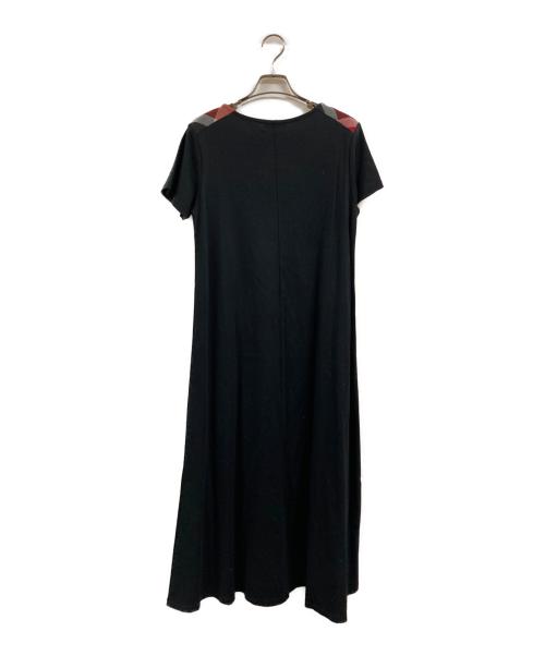 BLUE LABEL CRESTBRIDGE（ブルーレーベルクレストブリッジ）BLUE LABEL CRESTBRIDGE (ブルーレーベルクレストブリッジ) カットソーワンピース ブラック サイズ:Ｍの古着・服飾アイテム