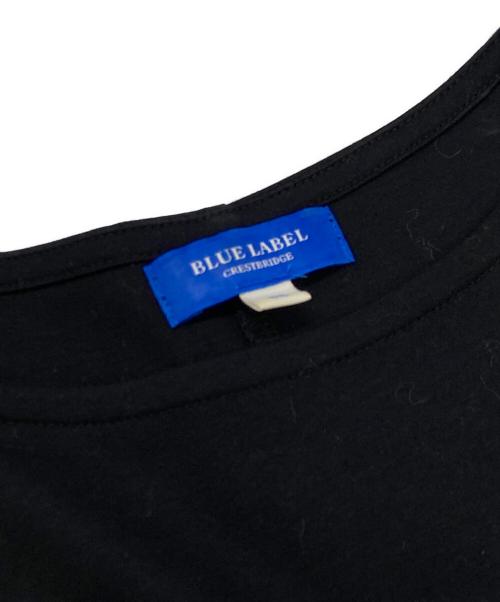 BLUE LABEL CRESTBRIDGE（ブルーレーベルクレストブリッジ）BLUE LABEL CRESTBRIDGE (ブルーレーベルクレストブリッジ) カットソーワンピース ブラック サイズ:Ｍの古着・服飾アイテム