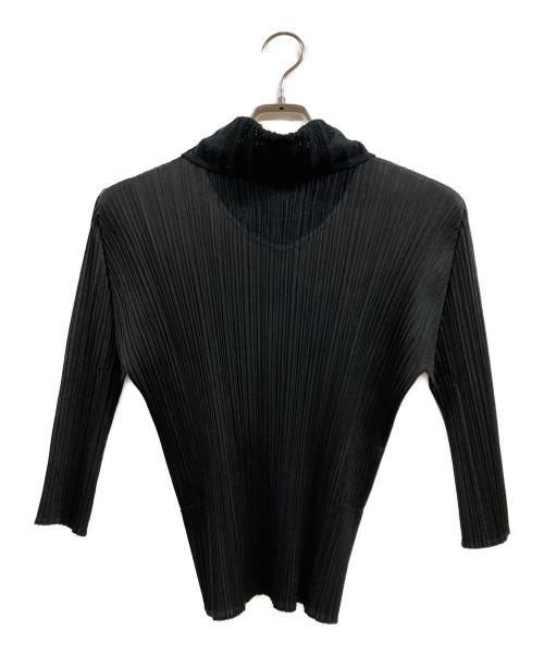 PLEATS PLEASE（プリーツプリーズ）PLEATS PLEASE (プリーツプリーズ) タートルネックカットソー ブラック サイズ:3の古着・服飾アイテム