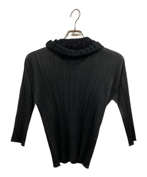 PLEATS PLEASE（プリーツプリーズ）PLEATS PLEASE (プリーツプリーズ) タートルネックカットソー ブラック サイズ:3の古着・服飾アイテム