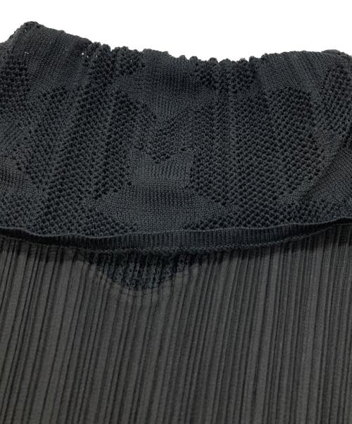 PLEATS PLEASE（プリーツプリーズ）PLEATS PLEASE (プリーツプリーズ) タートルネックカットソー ブラック サイズ:3の古着・服飾アイテム