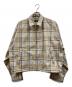BEAMS（ビームス）の古着「Short Check Zip Blouson」｜ブルー×ベージュ